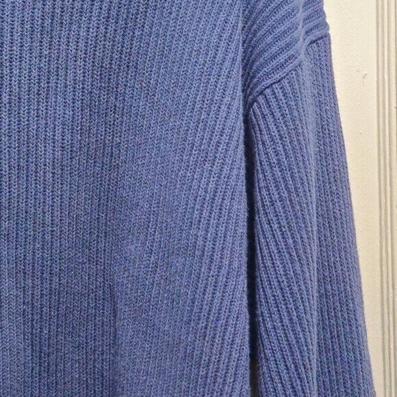 Vintage Creem Comp Menswear Blue Knit V-Neck Sweater XL - Picture 13 of 13